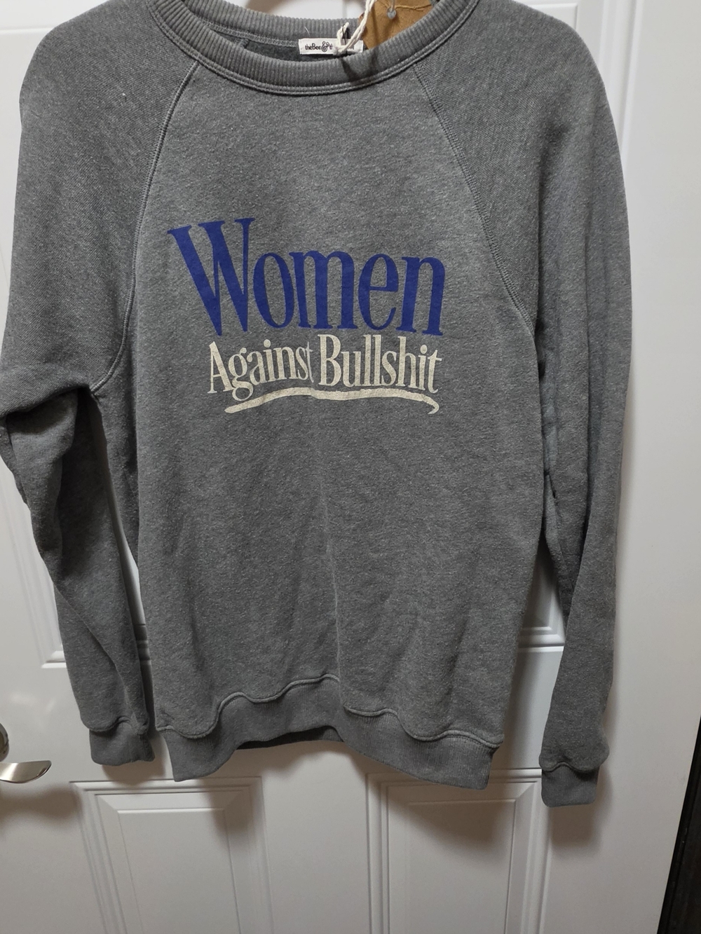 Women Against Bullshit Gray Graphic Sweatshirt